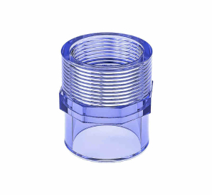 UPVC透明管件 內牙直通